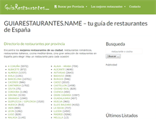 Tablet Screenshot of guiarestaurantes.name